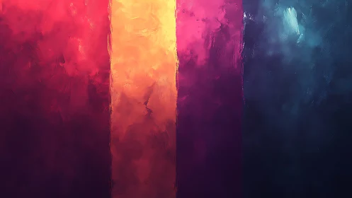 Glowing color bands inviting quiet moments of reflection.