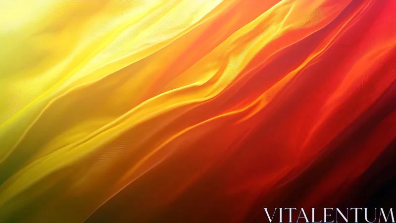 Flowing molten silk waves in radiant sunset spectrum.