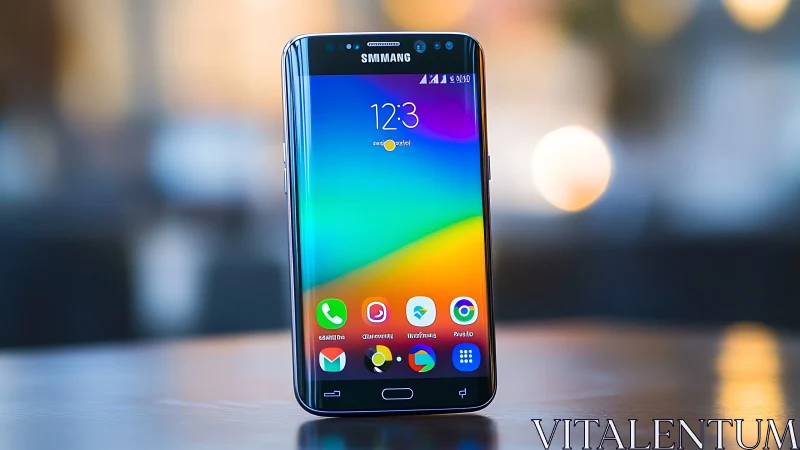 Shimano smartphone with colorful display interface.