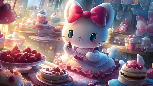 Enchanted Bakery: A Cute Character's Dessert Paradise.