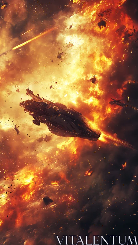 Starship Consumed: Cosmic Inferno Swallows the Fleet.