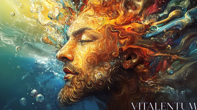 Dreaming in swirling fire and water, a peaceful inner tide.