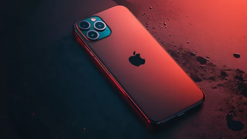 Crimson Pro Throne: iPhone's Luminous Statement on Hostile Terrain.