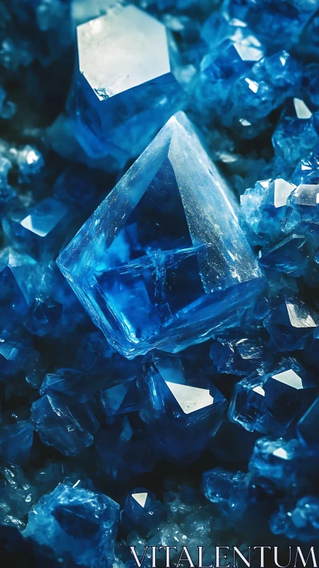 Sapphire geometry dreaming in an underwater crystal choir.
