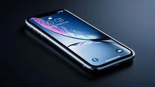 Smartphone's Liquid Dance Unfolds Across Pristine Glass