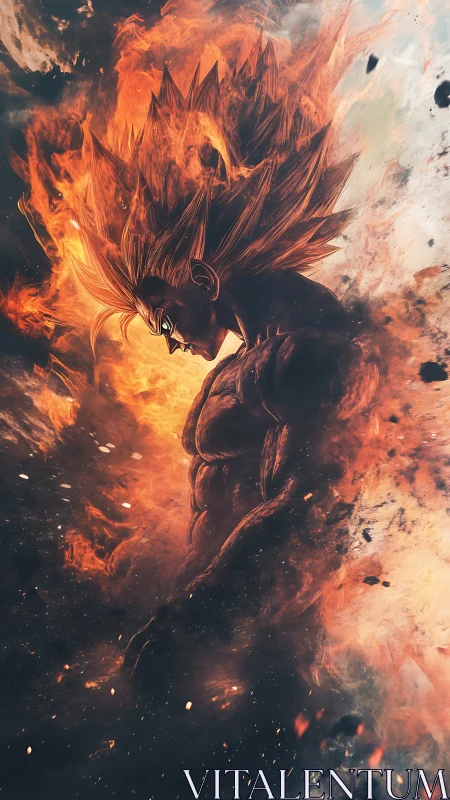 Blazing warrior condenses starfire into a silent, focused rage