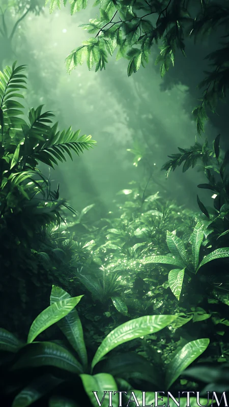 Emerald Forest Sanctuary in Soft Light.