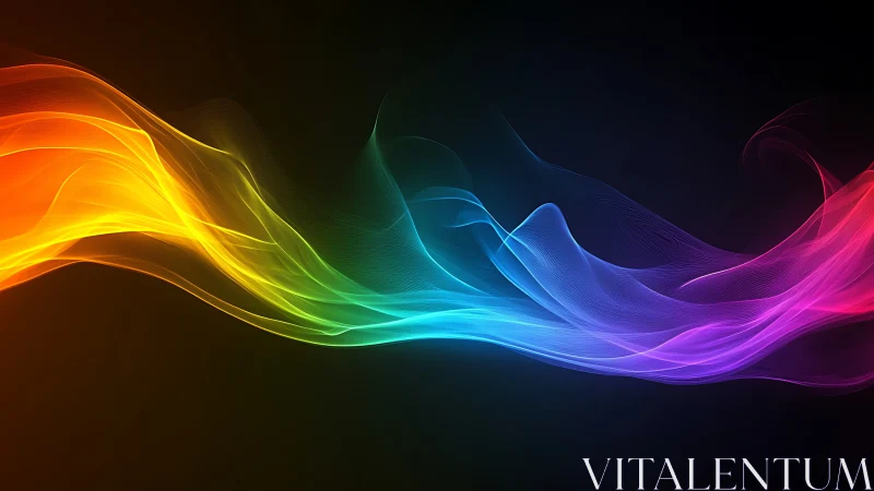 Chromatic light waves form a fluid spectral ribbon in motion