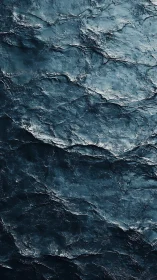 Dark ocean surface ripples in moody cinematic lighting