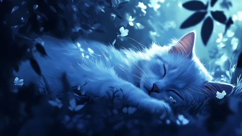 Dreaming Among Petals and Moonlight.