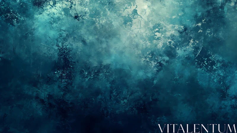 Teal and blue textured abstract background with depth.