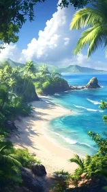 Paradise Found: A Tropical Beach Dream Awaits.