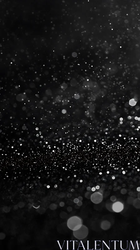 Soft starlit dust dancing across a quiet midnight field.