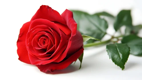 A Stunning Red Rose Blooms With Timeless Beauty and Grace