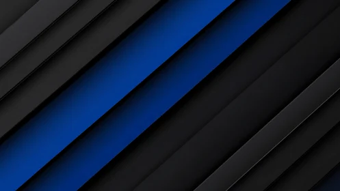 Diagonal Black and Blue Abstract Geometric Wallpaper Design.