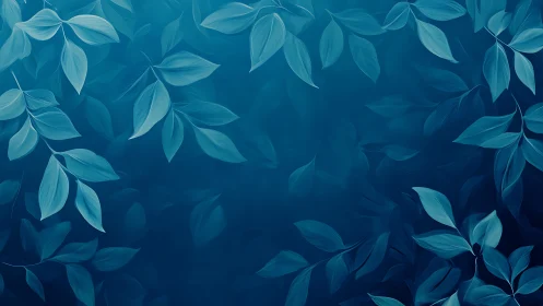 Whispering teal leaves drifting across a twilight hush.