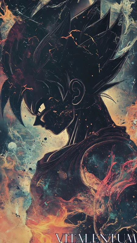 Cosmic warrior standing steady in swirling starfire glow.