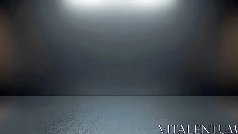 Softly lit empty studio wall invites calm creative focus