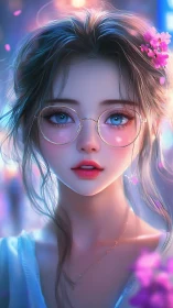 Glasses of starlight on a blossom crowned city dreamer.