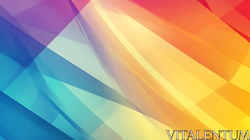 Prismatic glass currents drifting through sunrise color fields.