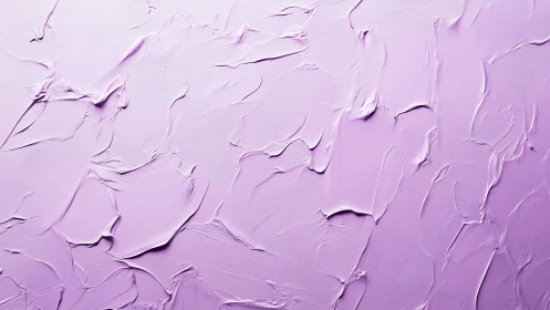 Lavender impasto texture shows thick ridged strokes and smooth drag marks