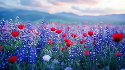 Where Red Poppies Dance Through Purple Dreams.