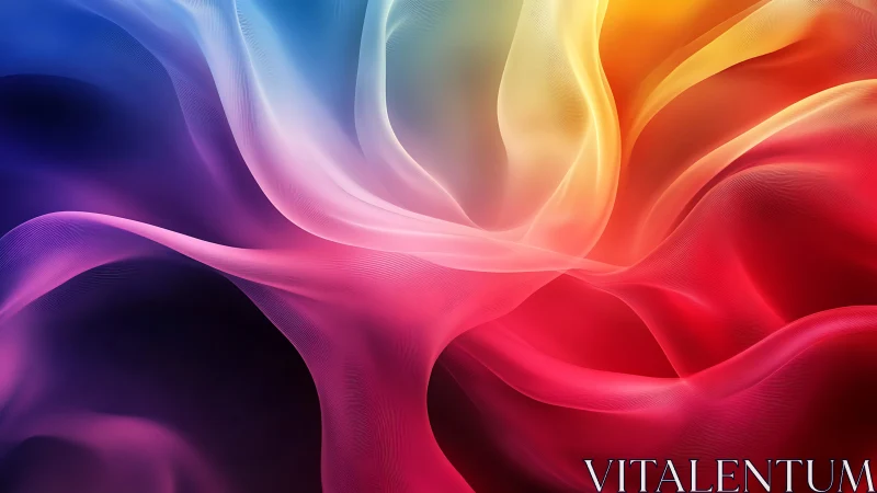 Radiant color veils in flowing abstract digital motion.