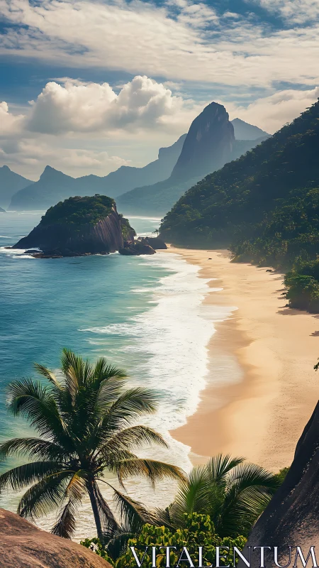 Where Emerald Cliffs Embrace Golden Shores and Endless Blue