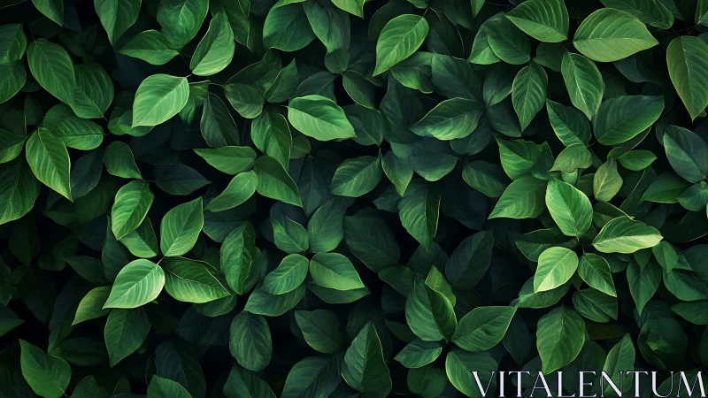 Dense laminar foliage array with nuanced chlorophyll gradients.