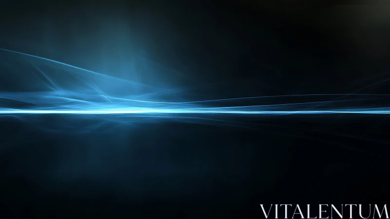 Coherent blue light filament across low-noise dark field.