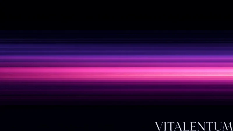 Vibrant Neon Horizontal Lines Abstract Art in Purple and Pink.