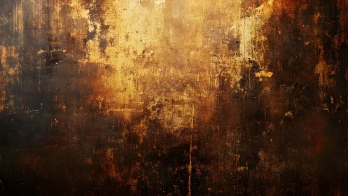 Grunge textured abstract background with rich golden brown hues.