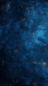 Midnight blue textured wall with subtle golden patina.
