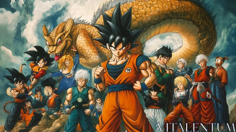 Saiyan stormfront gathers beneath the coiled dragon sky.