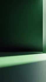 Soft green doorway where quiet light gently wanders in.