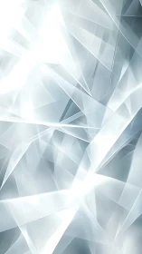 Glistening crystal shards in a soft wintery glow.