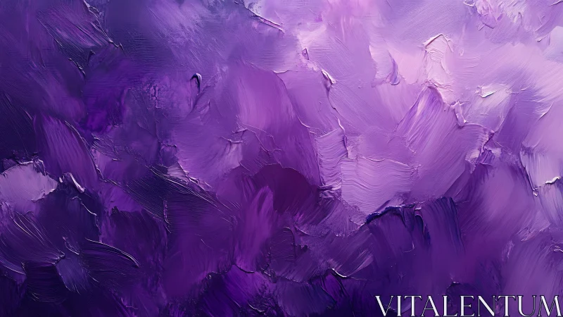Abstract Violet and Purple Oil Painting Texture, Modern Art Style.