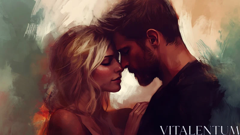 Digital Portrait Study: Intimate Profile Composition with Warm Color Temperature Gradation