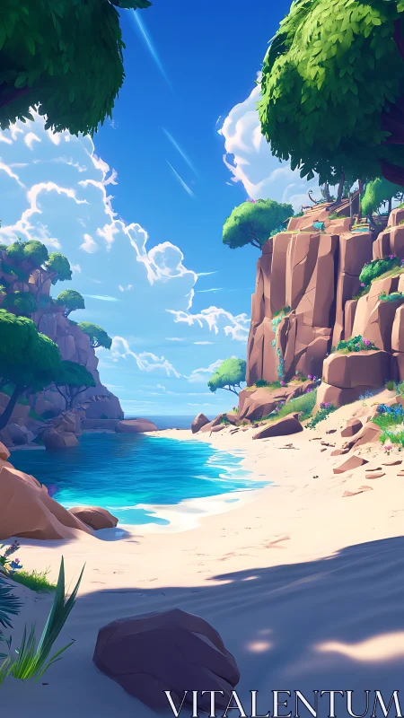 Paradise Cove Beach Overlooking Turquoise Waters