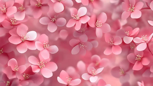 Soft Pink Blooms Create a Dreamy Floral Paradise.