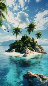 Tropical Island Paradise with Crystal Waters.