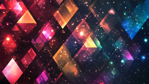 Prismatic nebula windows tilting through a glittering cosmos.