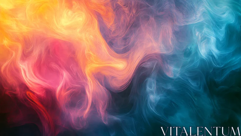 Gentle swirls of fiery and cool color in dreamy motion.