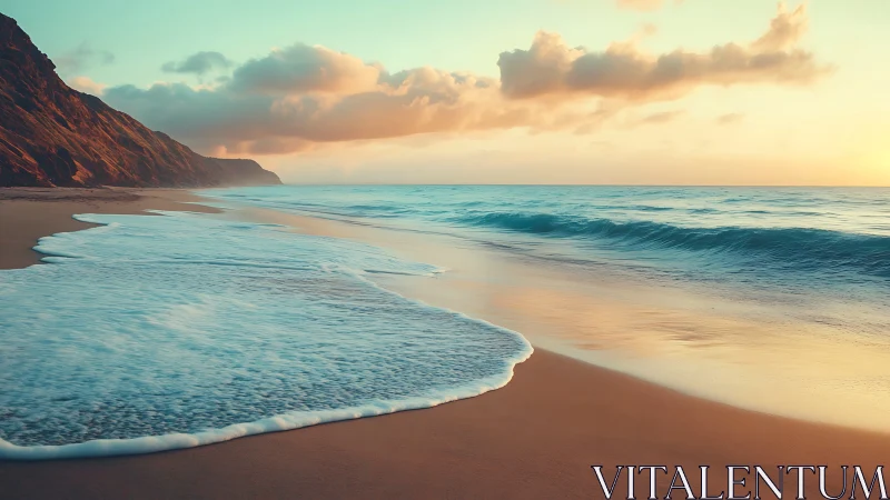 Whispering shoreline where candy sunset colors exhale calm.