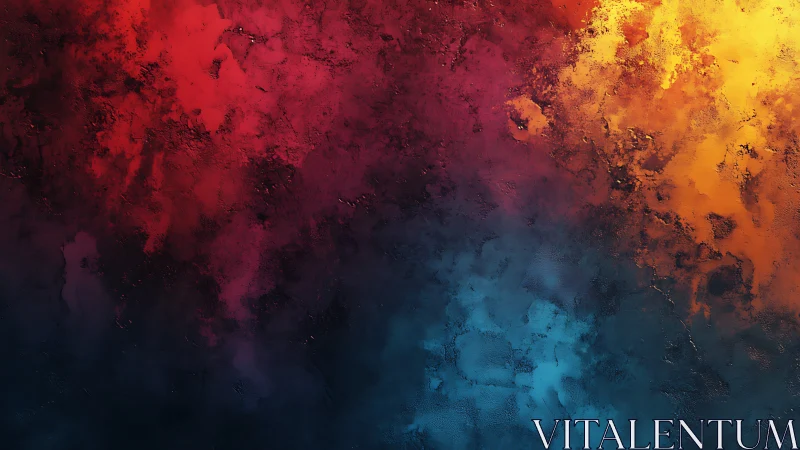 Color storms drifting across a textured twilight sky.