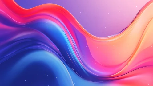 Vibrant fluid gradient waves in luminous digital abstract.