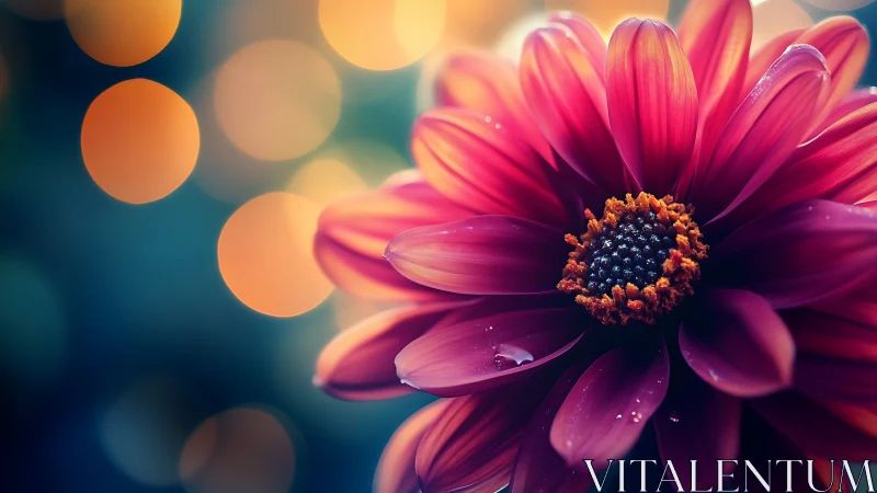 Magenta Daisy Dreams: Luminous Petals in Golden Hour Reverie.