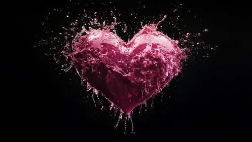 Liquid Passion Bursts Into Explosive Pink Motion