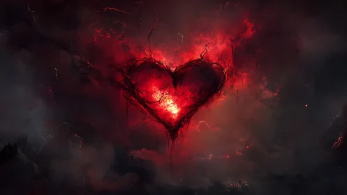 Infernal Heart Ablaze: Love's Dark Rebellion.