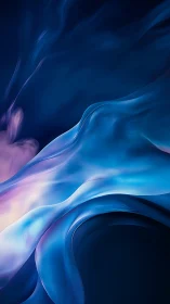 Abstract blue and violet fluid gradient digital backdrop.